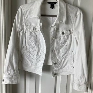 White jean jacket